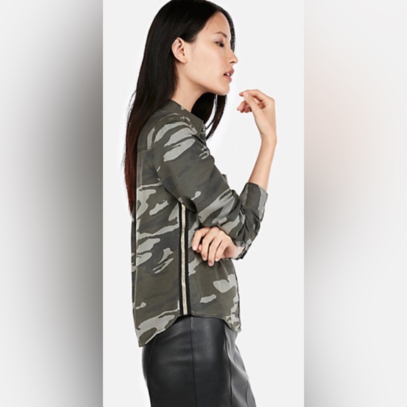 Express Camo Shirt Size L - Picture 2 of 9